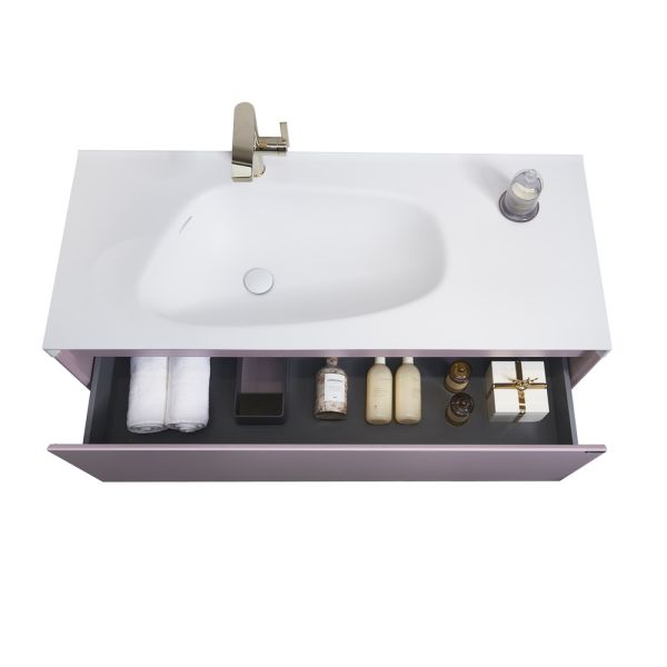 Тумба с раковиной Orans BC-4060-1200L 40601200L 120 см лиловый матовый