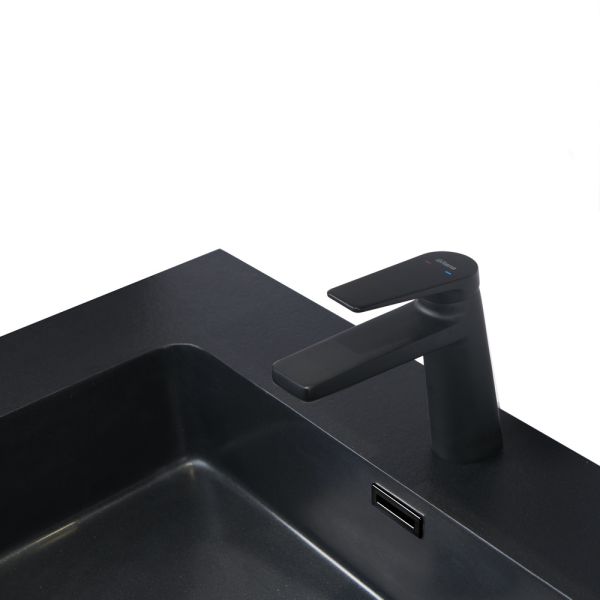 Тумба с раковиной Orans BC-2055-1200L 2055120L 120 см тёмно-серый матовый