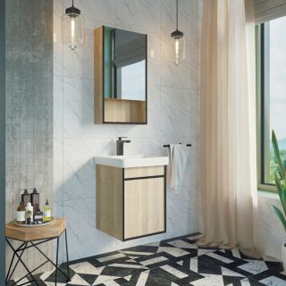 Тумба-умывальник Comforty Вена 45 см дуб дымчатый 00-00006653 Тумба-умывальник Comforty Вена 45 см дуб дымчатый 00-00006653