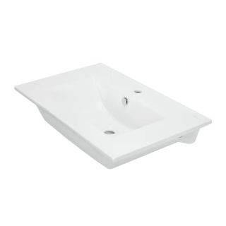 Раковина Sanita Luxe Квадро WB.FN/Quadro/75-C/WHT.G/S1 75 см белый