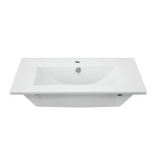 Раковина Sanita Luxe Квадро WB.FN/Quadro/75-C/WHT.G/S1 75 см белый