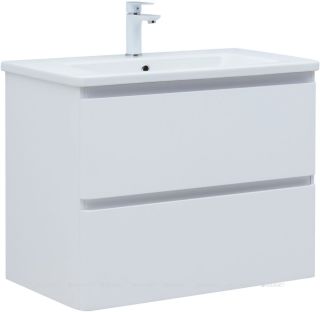 Тумба под раковину Aquanet Эмбер 330467 80 см белый матовый