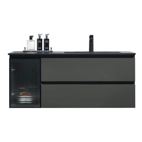 Тумба с раковиной Orans BC-2055-1200R 2055120R 120 см тёмно-серый матовый