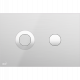 Кнопка смыва AlcaPlast FLAT для инсталляции хром матовый TURN-INOX