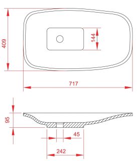 Раковина Montebianco Tuscany 13172 72см белый Раковина Montebianco Tuscany 13172 72см белый