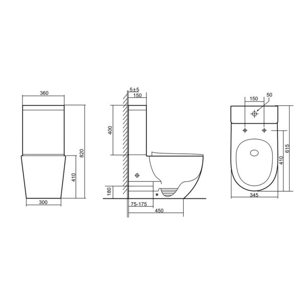 Унитаз напольный Triton-Pro Corso CO-3806 Щ0000058220 белый