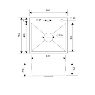Мойка для кухни с корзиной и дозатором РМС MR-6050G золото
