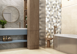 Керамическая плитка Alma Ceramica TWA3060SAV70 облицовочная рельефная Савой / Savoy 300х600