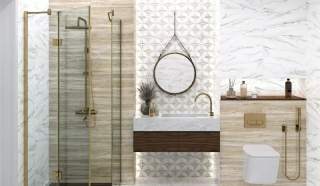 Керамическая плитка Alma Ceramica TWU09LAR014 облицовочная рельефная Лаура / Laura 249х500