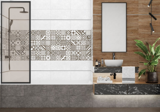 Керамическая плитка Alma Ceramica TWU2550BOH17 облицовочная рельефная Бохо / Boho 249х500