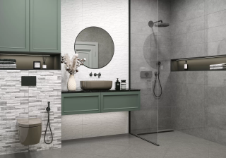 Керамическая плитка Alma Ceramica TWU2550DCV10 облицовочная рельефная Дискавер / Discover 249х500