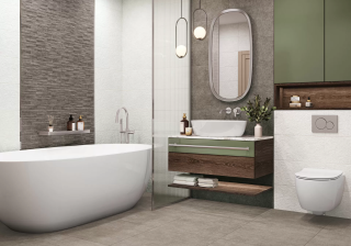 Керамическая плитка Alma Ceramica TWU2550DCV24 облицовочная рельефная Дискавер / Discover 249х500