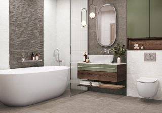 Керамическая плитка Alma Ceramica TWU2550DCV40 облицовочная рельефная Дискавер / Discover 249х500