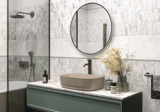 Керамическая плитка Alma Ceramica TWU2550PRS14 облицовочная рельефная Персей / Persey 249х500