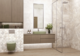 Керамическая плитка Alma Ceramica TWU2550PRS27 облицовочная рельефная Персей / Persey 249х500