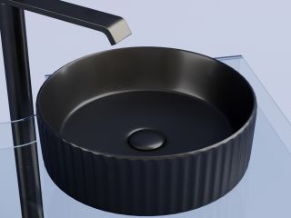 Раковина Ceramicanova Элемент (Element) CN6057MB 36 см чёрный матовый