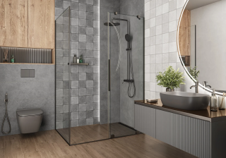 Керамическая плитка Alma Ceramica TWU3090CUB70R облицовочная Куб / Cube 300х900
