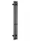 Полотенцесушитель электрический Wonzon & Woghand Kassel WW-AL72312-MB 120x13 см чёрный матовый
