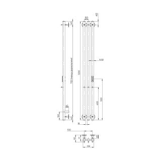 Полотенцесушитель электрический Indigo Style LSE120-13GFMRt 120x13 см графит металлик