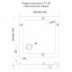 Душевой поддон квадратный Veconi Tezeo Acrylic TZ-52, 900x900x150, акрил, белый