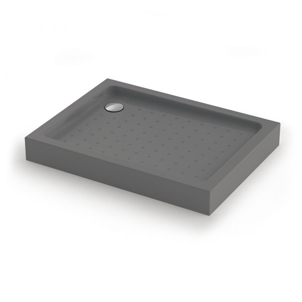 Душевой поддон прямоугольный Veconi Tezeo Acrylic TZ-54GR, 1000x900x150, акрил, серый