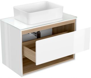 Тумба под раковину Cersanit LOUNA SZ-LOU60-BL/Wh 60см