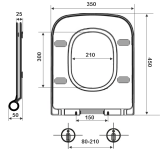 Крышка-сиденье Timo TD-300 Крышка-сиденье Timo TD-300