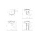 Раковина Vitra S20 5502B003-0001 55cm-цвет белый