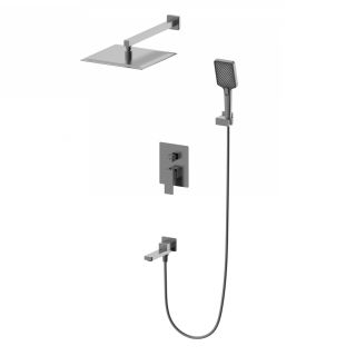 Душевой комплект Wonzon & Woghand Cube 2.0 WW-88087068-BGM тёмный графит Душевой комплект Wonzon & Woghand Cube 2.0 WW-88087068-BGM тёмный графит