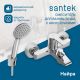 Смеситель для ванны и душа Santek Найра WH5A10001C001 хром
