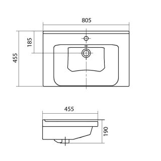Раковина Santek Миранда 1.WH30.2.251 80 см Раковина Santek Миранда 1.WH30.2.251 80 см