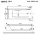 Гидромассажная ванна Whitecross Wave 0101.170075.100.SOFT.GL 170x75см Soft золото