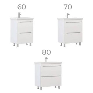 Тумба под раковину напольная Vigo Grani 203 80 см белый