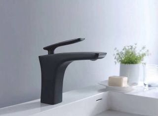 Смеситель для раковины Rose R2701H чёрный матовый Смеситель для раковины Rose R2701H чёрный матовый