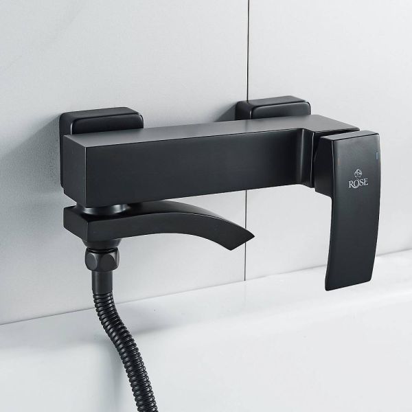 Смеситель для ванны Rose R1552H чёрный матовый