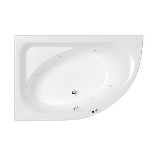 Гидромассажная ванна WHITECROSS Aquarella 0108.170110.100.SOFT.CR левая 170x110 см Soft хром