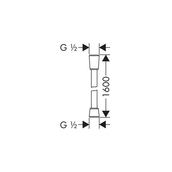 Шланг для душа Hansgrohe 28276250 золото