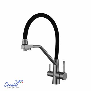 Cмеситель для кухни Ceruttispa ЭЛЬЗЕ GR (ELSE GR) CT12124 серый матовый