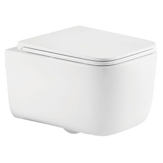 Унитаз подвесной Azario Vater AZ-5104T-WHT безободковый торнадо белый