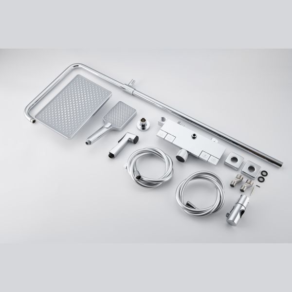 Душевая стойка Black&White Universe 7016C хром