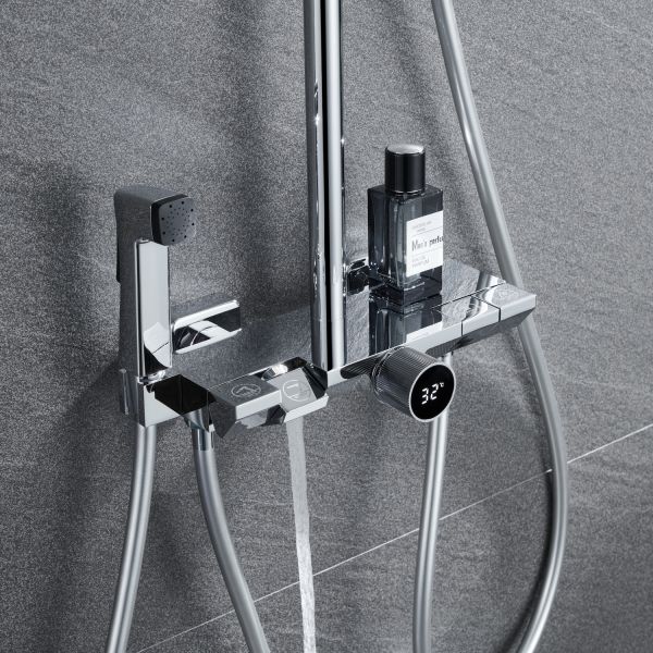 Душевая стойка Black&White Universe 7016C хром