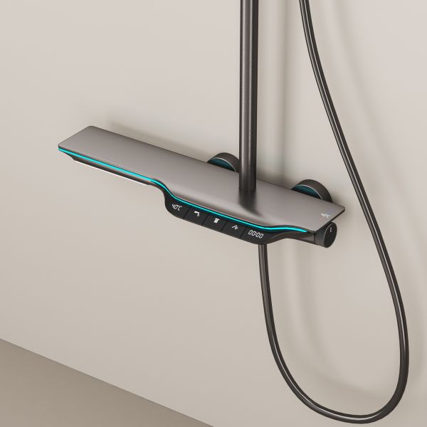 Душевая стойка Black&White Universe 7023MG оружейная сталь