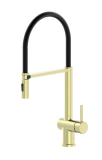 Смеситель для кухни Wonzon & Woghand WW-88438003-BG с гибким изливом брашированное золото Смеситель для кухни Wonzon & Woghand WW-88438003-BG с гибким изливом брашированное золото