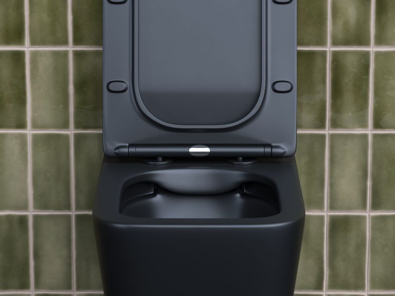 Подвесной унитаз Ceramica Nova Metric CN3007MB безободковый чёрный матовый Подвесной унитаз Ceramica Nova Metric CN3007MB безободковый чёрный матовый
