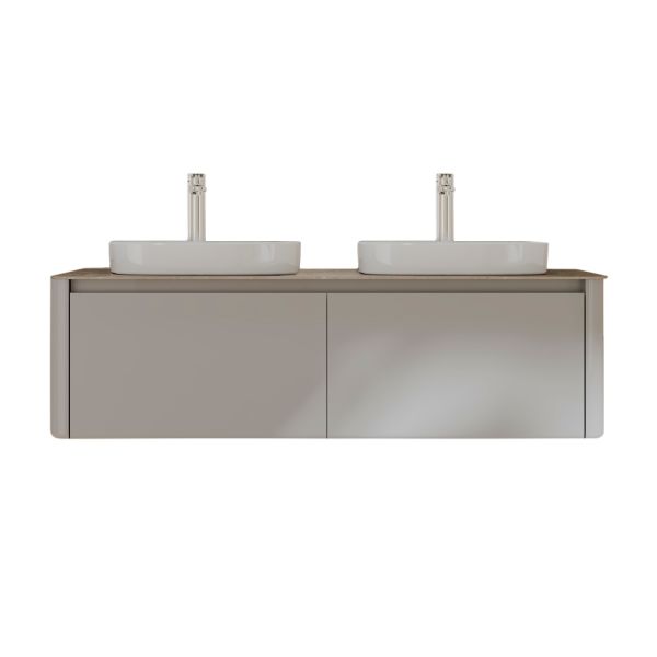 Тумба с раковиной Black&White Universe 9151400-2 Double 140 см бежевый