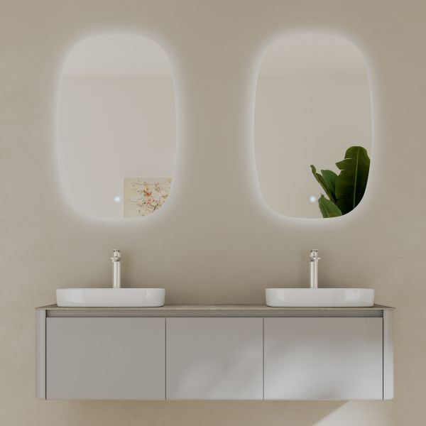 Тумба с раковиной Black&White Universe 9151600-2 Double 160 см бежевый