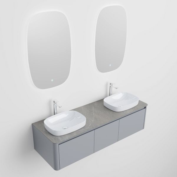 Тумба с раковиной Black&White Universe 9151600-2 Double 160 см бежевый