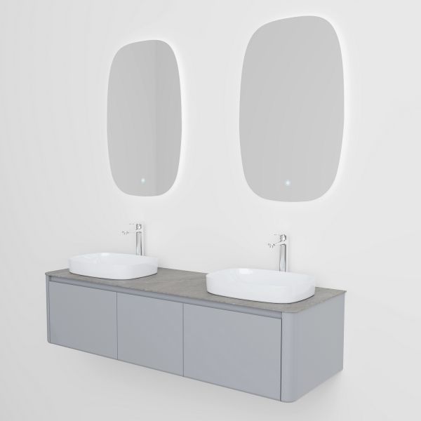 Тумба с раковиной Black&White Universe 9151600-2 Double 160 см бежевый