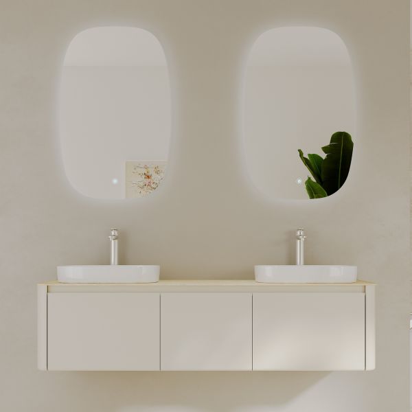 Тумба с раковиной Black&White Universe 9161600-2 Double 160 см бежевый