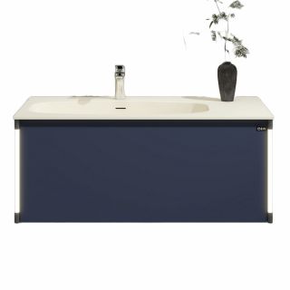 Тумба с раковиной Black&White Universe 9451000 100 см синий